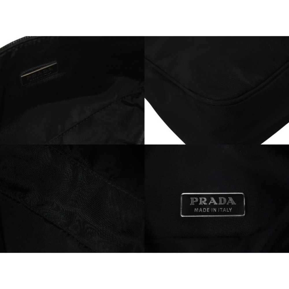 Prada handbag Shoulder Hobo One triangle logo bag black Hobo - Picture 10 of 10